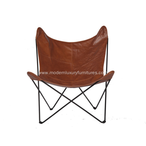 Cozy Metal Frame Butterfly Lounge Chair